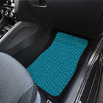 Black And Blue Chevron Pattern Print Front Car Floor Mats