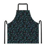 Black And Blue Geometric Mosaic Print Apron