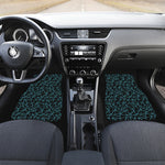 Black And Blue Geometric Mosaic Print Front Car Floor Mats