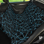 Black And Blue Geometric Mosaic Print Pet Car Back Seat Cover