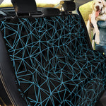 Black And Blue Geometric Mosaic Print Pet Car Back Seat Cover