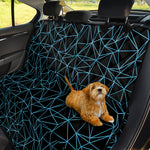 Black And Blue Geometric Mosaic Print Pet Car Back Seat Cover