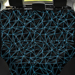 Black And Blue Geometric Mosaic Print Pet Car Back Seat Cover