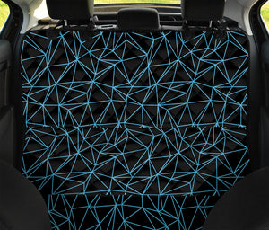 Black And Blue Geometric Mosaic Print Pet Car Back Seat Cover