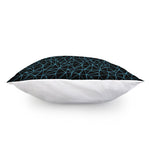 Black And Blue Geometric Mosaic Print Pillow Cover
