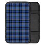 Black And Blue Tartan Pattern Print Car Center Console Cover