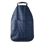Black And Blue Tartan Pattern Print Car Seat Organizers