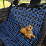 Black And Blue Tartan Pattern Print Pet Car Back Seat Cover