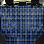 Black And Blue Tartan Pattern Print Pet Car Back Seat Cover