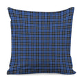 Black And Blue Tartan Pattern Print Pillow Cover