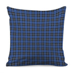 Black And Blue Tartan Pattern Print Pillow Cover