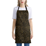 Black And Gold African Afro Print Apron