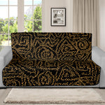 Black And Gold African Afro Print Futon Protector