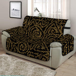 Black And Gold African Afro Print Half Sofa Protector