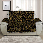 Black And Gold African Afro Print Half Sofa Protector