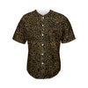 Black And Gold African Afro Print Men's Baseball Jersey