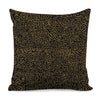 Black And Gold African Afro Print Pillow Cover