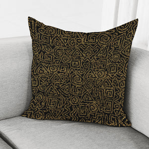 Black And Gold African Afro Print Pillow Cover