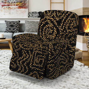 Black And Gold African Afro Print Recliner Slipcover