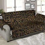 Black And Gold African Afro Print Sofa Protector