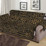 Black And Gold African Afro Print Sofa Protector