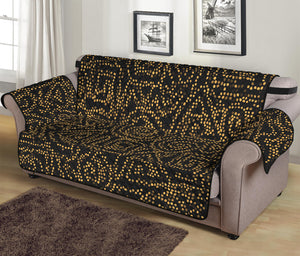 Black And Gold African Afro Print Sofa Protector