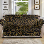 Black And Gold African Afro Print Sofa Protector