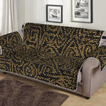 Black And Gold African Afro Print Sofa Protector