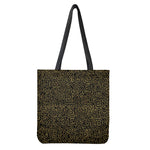 Black And Gold African Afro Print Tote Bag