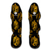 Black And Gold Dragon Pattern Print Muay Thai Shin Guard