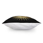 Black And Gold Eye of Providence Print Pillow Cover