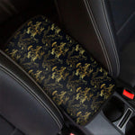 Black And Gold Japanese Tiger Print Car Center Console Cover