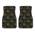 Black And Gold Japanese Tiger Print Front Car Floor Mats