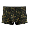 Black And Gold Japanese Tiger Print Men's Boxer Briefs