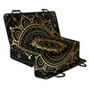 Black And Gold Mandala Print Pet Car Back Seat Cover