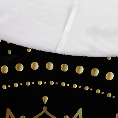 Black And Gold Mandala Print Sofa Cover