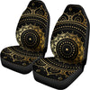 Black And Gold Mandala Print Universal Fit Car Seat Covers