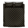 Black And Gold Orthodox Pattern Print Duvet Cover Bedding Set