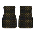 Black And Gold Orthodox Pattern Print Front Car Floor Mats