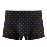 Black And Gold Orthodox Pattern Print Men's Boxer Briefs