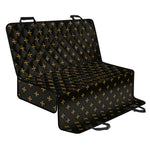 Black And Gold Orthodox Pattern Print Pet Car Back Seat Cover