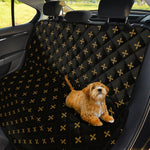 Black And Gold Orthodox Pattern Print Pet Car Back Seat Cover