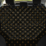 Black And Gold Orthodox Pattern Print Pet Car Back Seat Cover