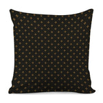 Black And Gold Orthodox Pattern Print Pillow Cover