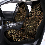 Black And Gold Sea Turtle Print Universal Fit Car Seat Covers