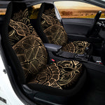 Black And Gold Sea Turtle Print Universal Fit Car Seat Covers