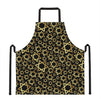 Black And Gold Star of David Print Apron