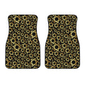 Black And Gold Star of David Print Front Car Floor Mats