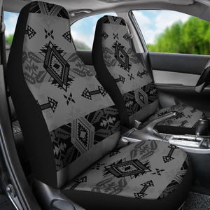 Black And Gray Sovereign Native Universal Fit Car Seat Covers GearFrost