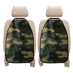 Black And Green Camouflage Print Car Seat Organizers